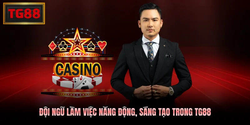 Đội ngũ làm việc năng động, sáng tạo trong TG88