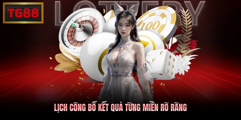 Lịch công bố kết quả từng miền rõ ràng